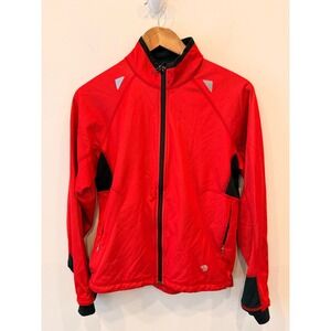Mountain Hardwear Jacket Women M Red Full Zip Athletic Running Stretch USA